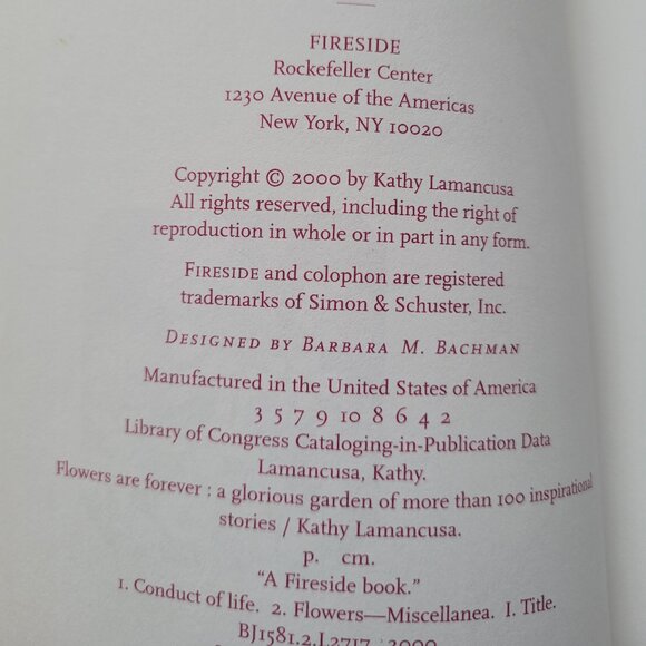 2000 Flowers are Forever By Kathy Lamancusa Book - Paperback - Picture 10 of 11